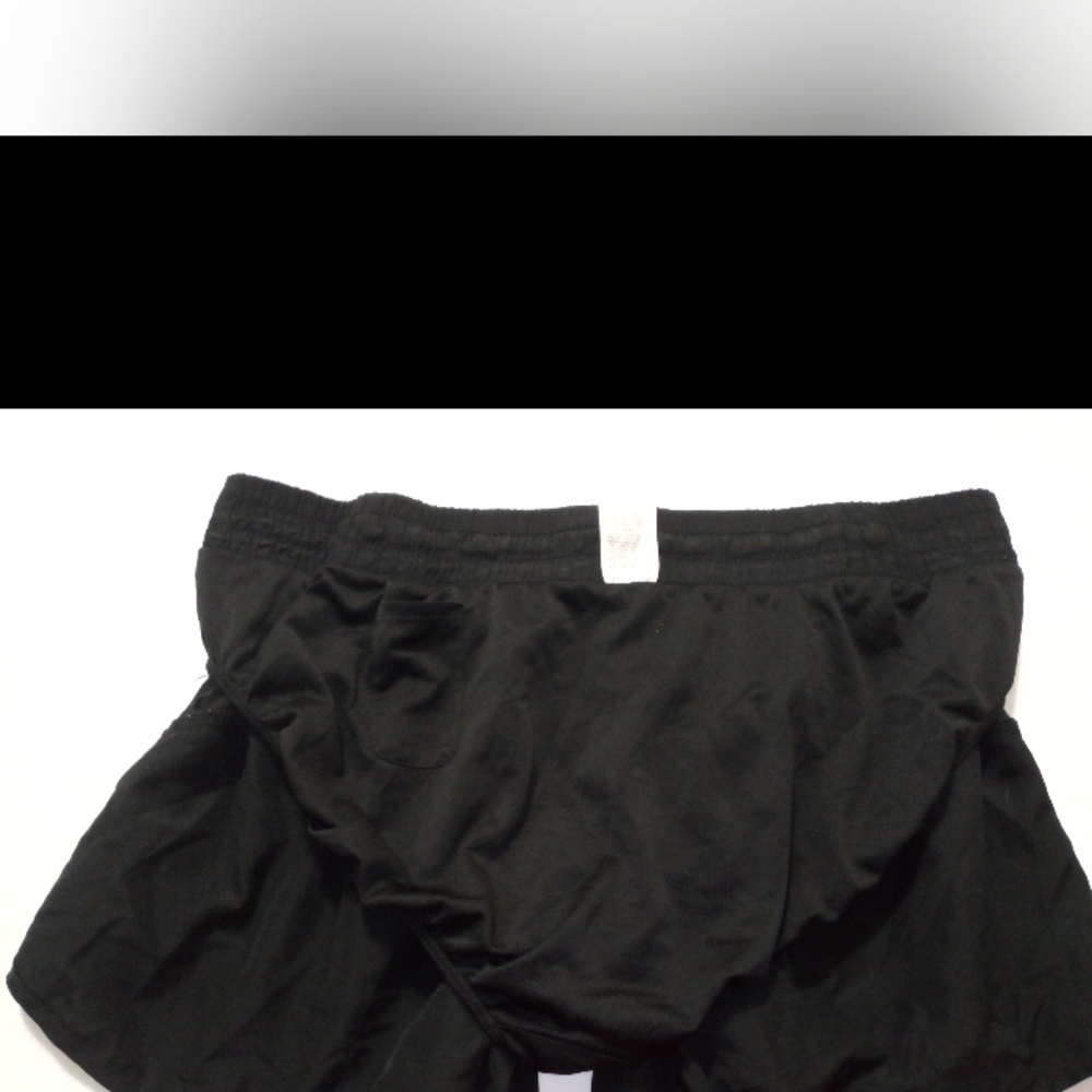 Black Athletic Shorts with Elastic Waistband - Picture 6 of 10